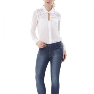 热销3000件 胖mm大码打底裤 紧身弹力小脚裤 松紧腰牛仔