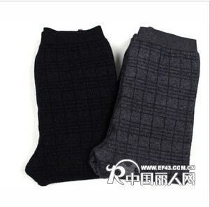 冬款新品双层男女士加厚加护膝护腰羊绒裤