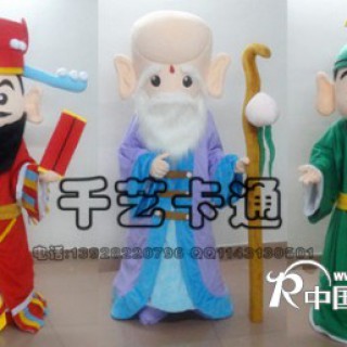 供应卡通人偶服装，行走人偶，表演道具服装福禄寿财神