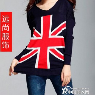 厂家批发外贸韩版毛衣批发时尚个性印花T恤批发