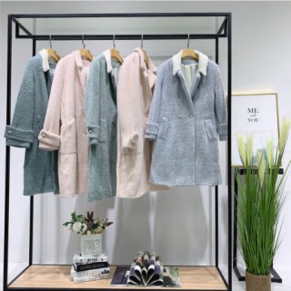 19冬季黄金貂大衣品牌折扣女装尾货批发厂家直销一手货源批发