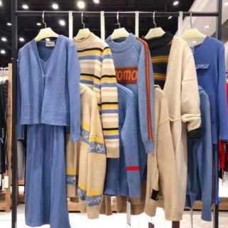 美衫美女装毛衣拿货市场混批散挑代发分销女装