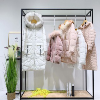 品牌丝柯女装折扣尾货秋冬长款2019新款羽绒服一线大牌专柜