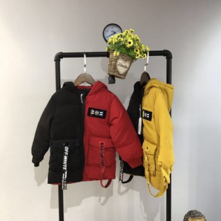 广州供应品牌童装洛小米棉衣中小童羽绒棉