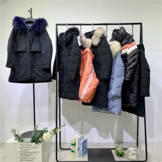 广州品牌折扣女装华景国际艾零度羽绒服库存尾货走份