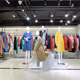 广州华景国际品牌折扣女装双面呢大衣系列实体直播优质货源