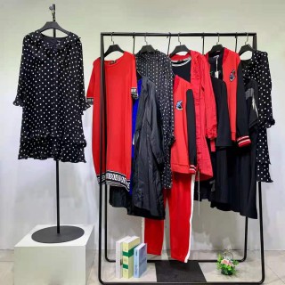 广州华景国际品牌折扣女装 子汇针丝缘优雅休闲 专柜撤柜走份