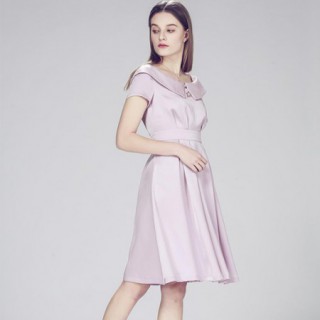 东莞连衣裙厂家 赫本风连衣裙气质名媛 贵妇装