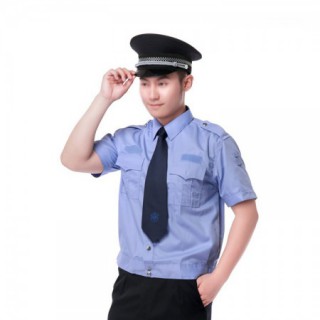 定制夏季短袖衬衣夏装短袖套装物业小区保安工作制服