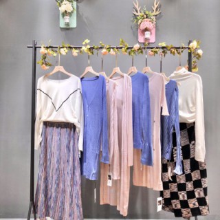 DY名品20春夏季诺羊绒羊毛衫女装品牌折扣批发招商