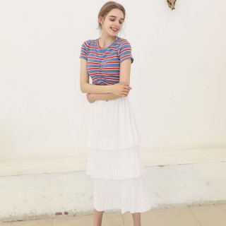 优雅半身裙搭配 艾诺绮女装展现你的美