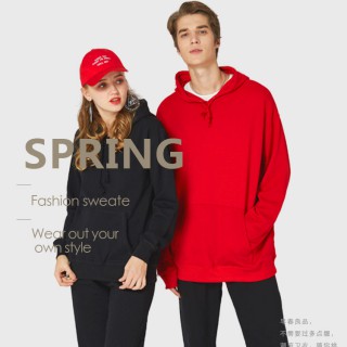 抓绒套头卫衣，卫衣定做图案，套头卫衣定制，圆领卫衣定制