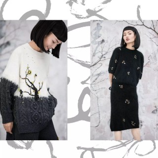 美国设计师品牌【王紫珊MICartsy】纯手工刺绣钉珠精致女