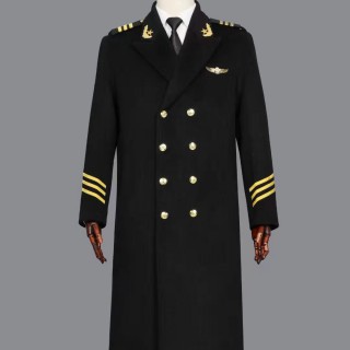 国旗护卫队冬装大衣加厚加棉保安形象岗大衣现货