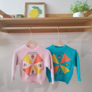 小黄鸭毛衣2021年新款韩版中小童童装 秋冬加厚童装毛衣批发