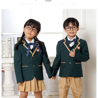 幼儿园园服春秋装新款英伦风西装三件套儿童班服