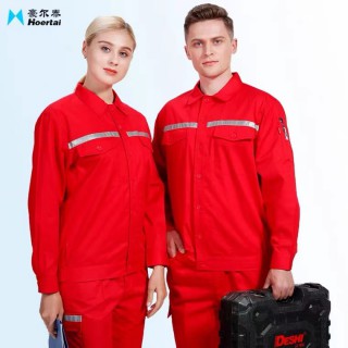 加油站防静电工作服套装男夏季长袖薄款