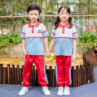 幼儿园园服夏季新款纯棉六一表演班服