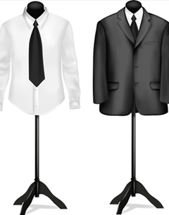 商务款长袖衬衫 西装好搭档