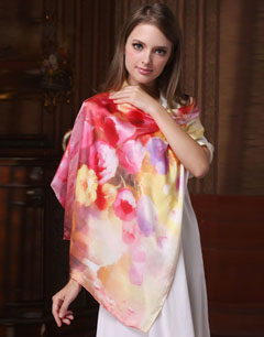 百变真丝围巾 天天都有新感觉