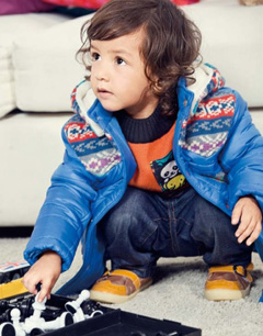 蓝色童装品牌搭配-力果童装