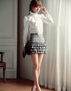 蛋糕裙搭配二：优雅职场型