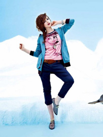 蓝色品牌搭配宝贝双星女装