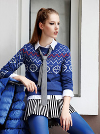 蓝色搭配-Wonderful女装