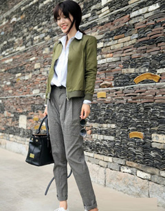 各类时尚裤子搭配-个性长裤