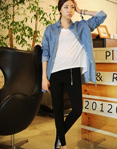 各类时尚裤子搭配-百搭打底裤