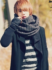 简单男士围巾的织法