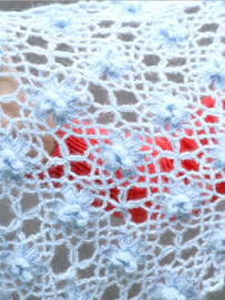 精美立体钩花围巾