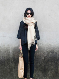 围巾的各种围法及服装搭配