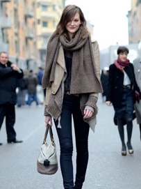 围巾的各种围法及服装搭配