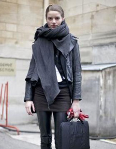 长围巾的必学围法 时尚达人围法