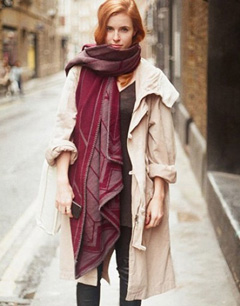 长围巾的必学围法 时尚达人围法