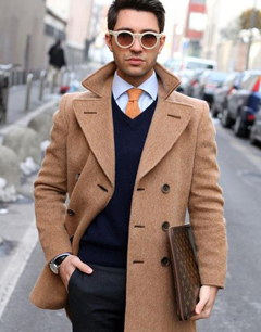 职场型男搭配手册 长款外套穿出缤纷年轻范