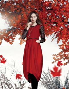 品牌女装2013冬装连衣裙推荐