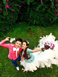 拍婚纱照时如何避开死角