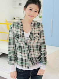 女衬衣的类型-格子衬衣