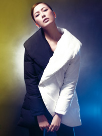 保暖羽绒服款式搭配-长款