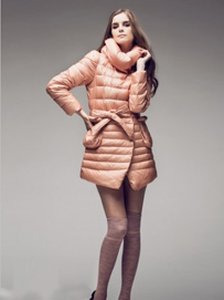 保暖羽绒服款式搭配-长款