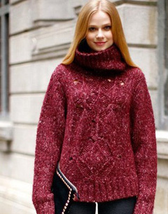 秋冬时尚保暖高领毛衣款式