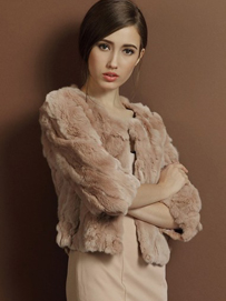 显瘦款式搭配-毛绒衣