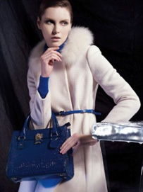 时尚毛领款式-大衣