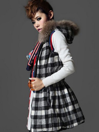 时尚毛领款式-马甲