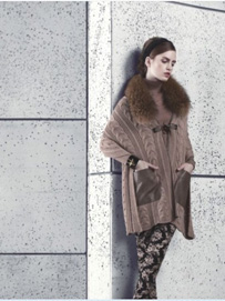 时尚毛领款式-毛衣