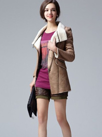 时尚毛领款式-夹克