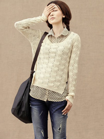 女装假两件套针织衫推荐