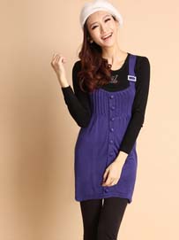 针织长款背心裙搭配